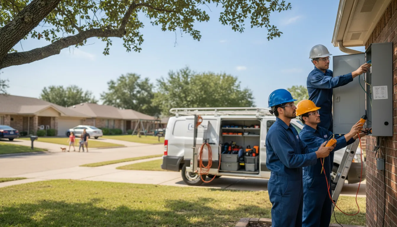 Certified electrician providing emergency electrical services in Tuleta, TX